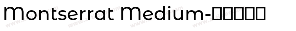 Montserrat Medium字体转换